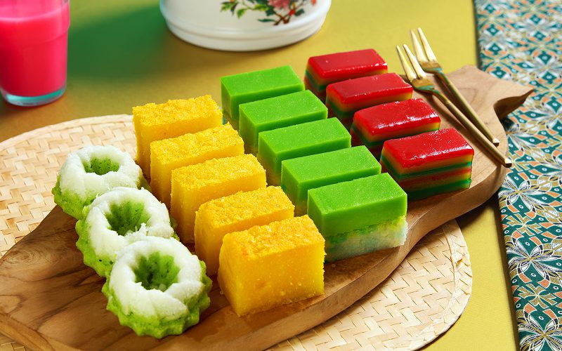 Assorted traditional Nyonya Kueh platter by Elsie's Kitchen