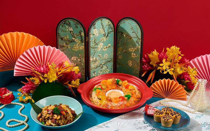 Elsie's Kitchen Chinese New Year Yusheng and festive dishes.