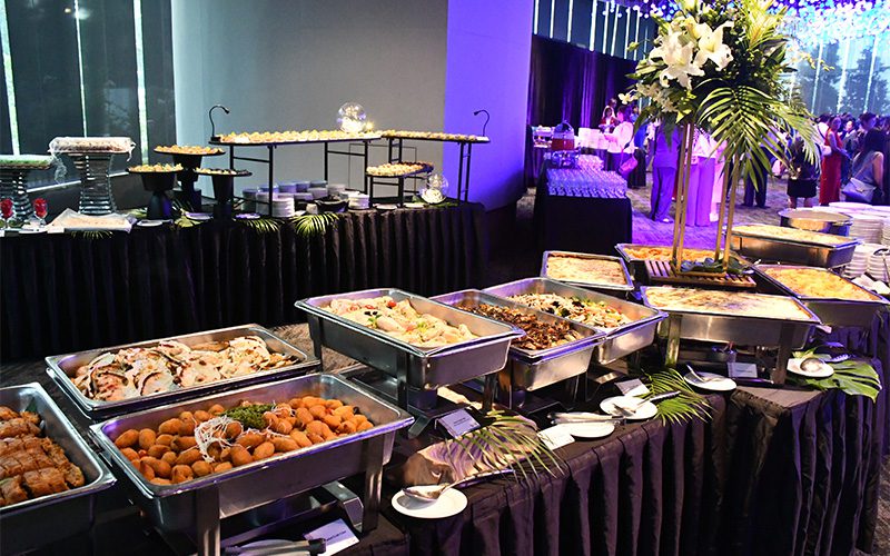 Elsie Kitchen buffet showcasing diverse menu variety for events.