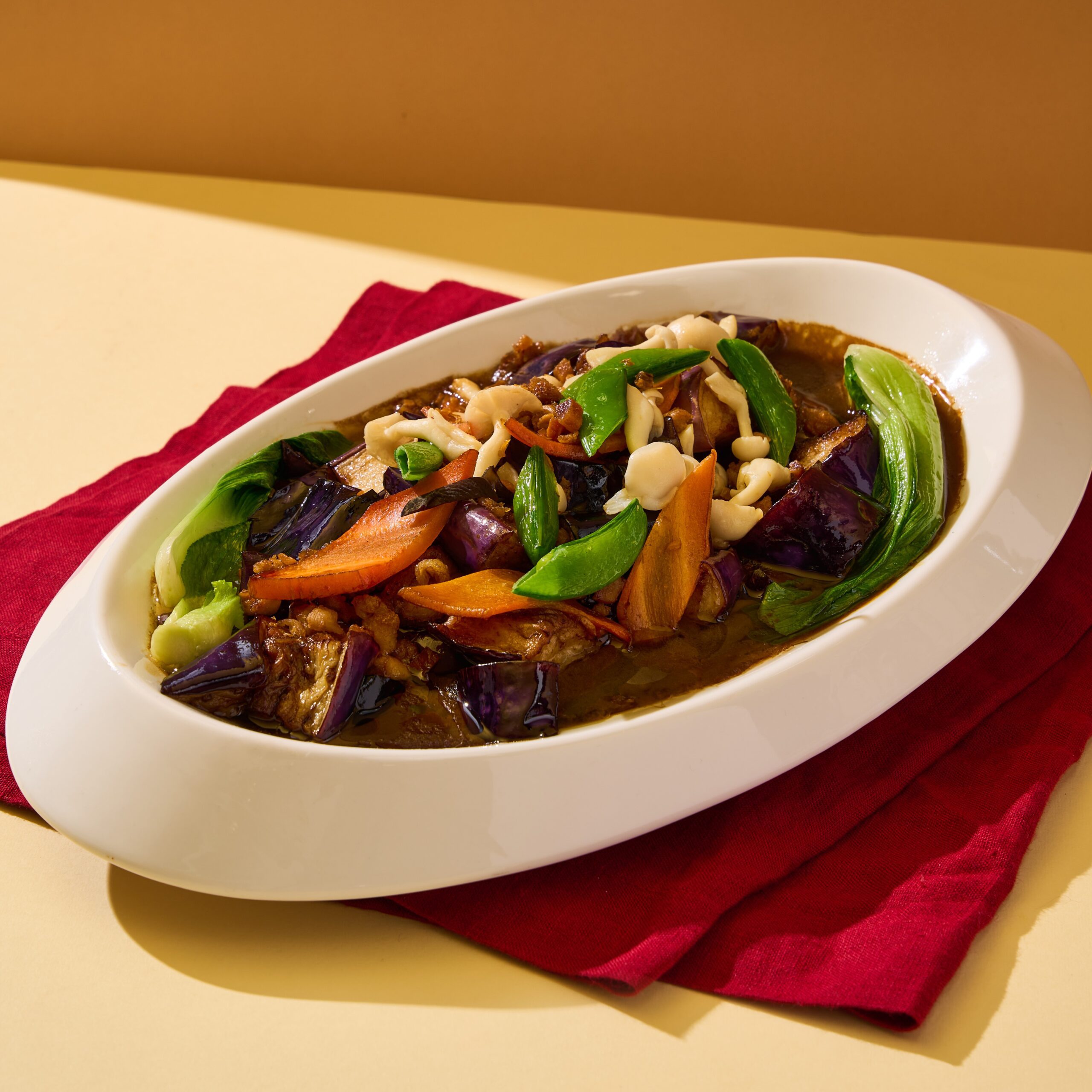 Braised Eggplant with Minced Chicken and Salted Fish