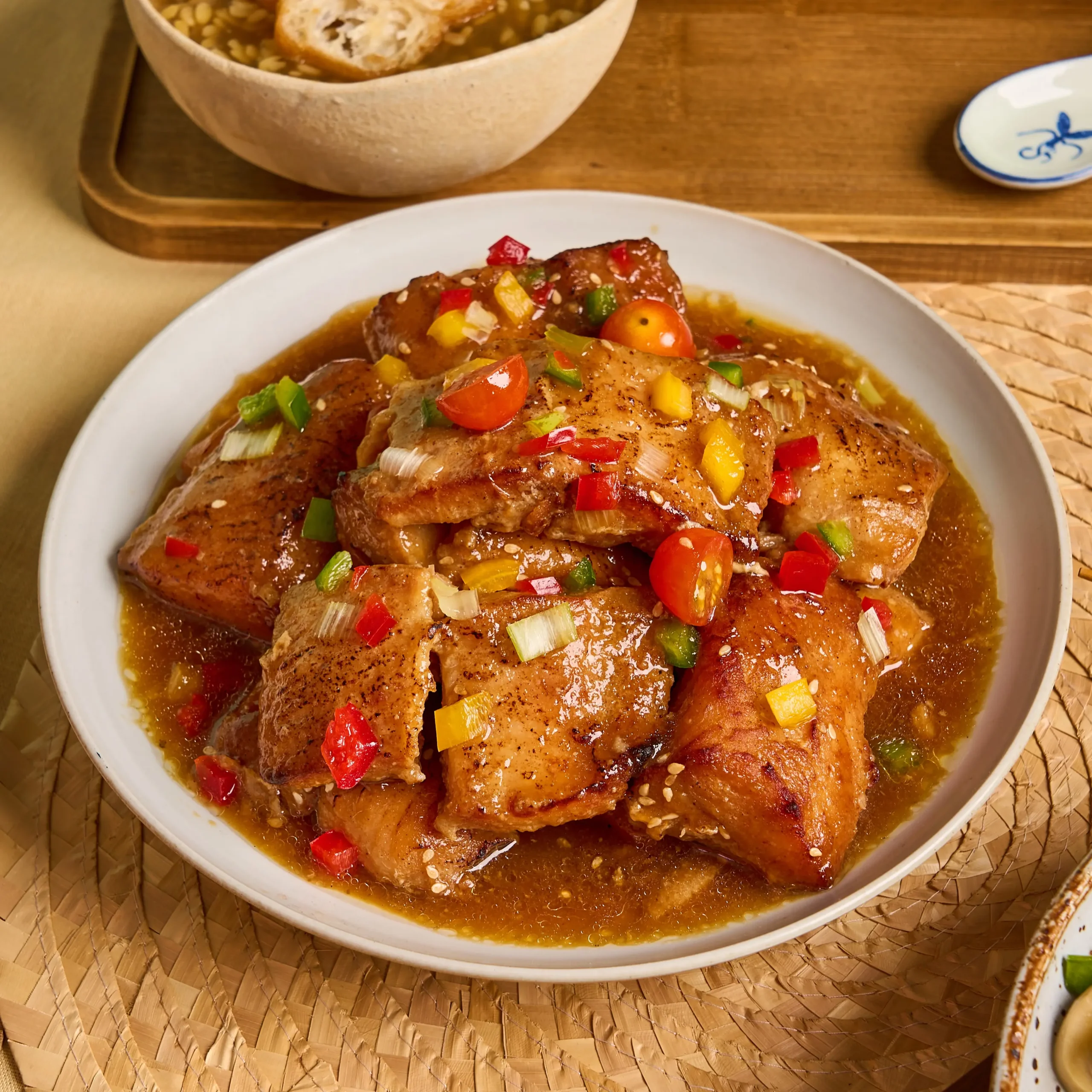 Baked Fish with Gula Melaka Miso Glaze