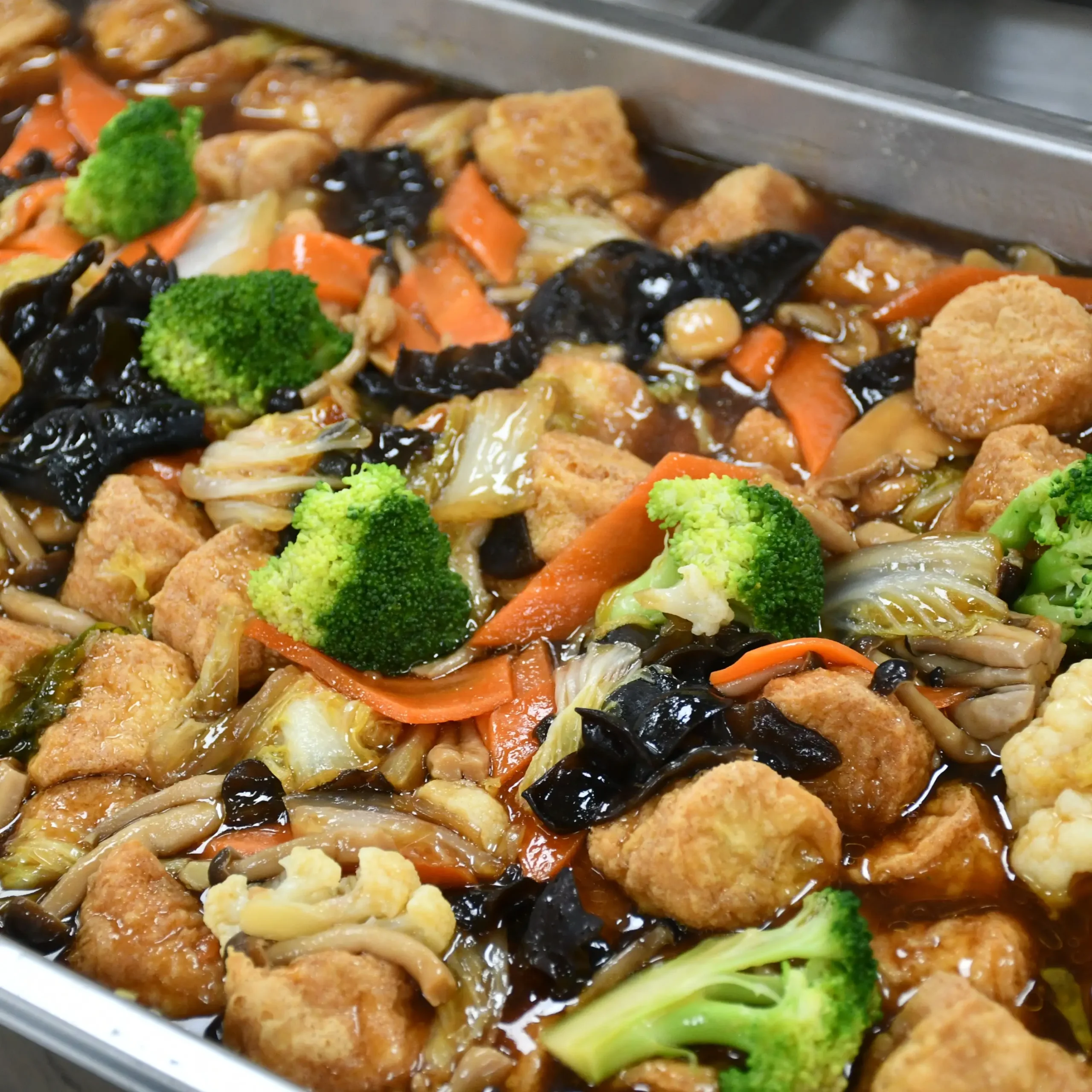 Braised Egg Beancurd with Mixed Vegetables