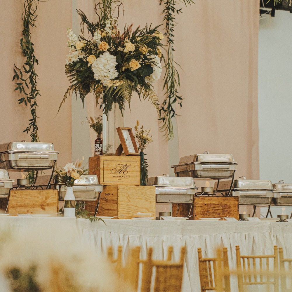 buffet style catering for wedding event