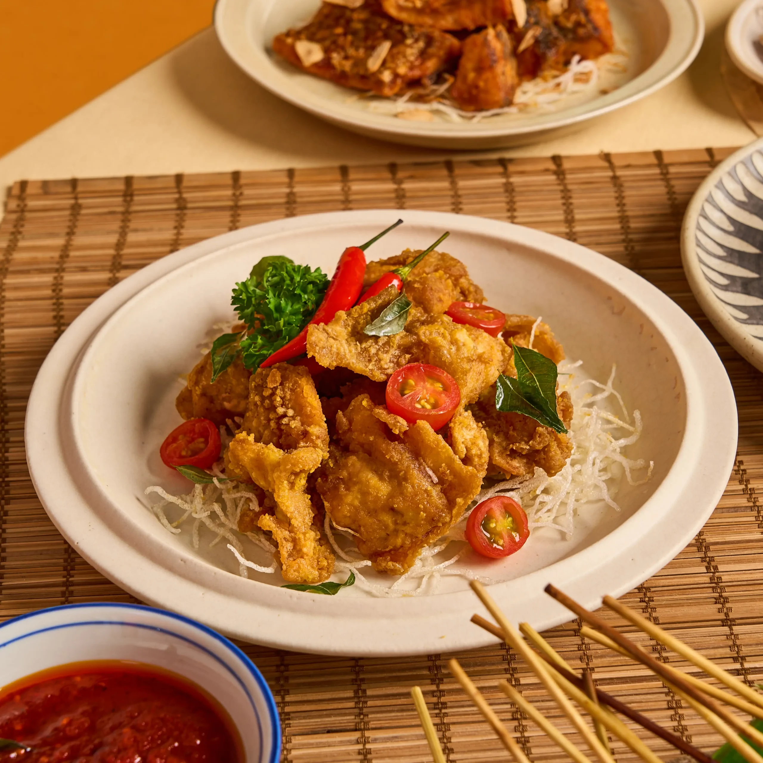Golden Pumpkin Salted Egg Chicken