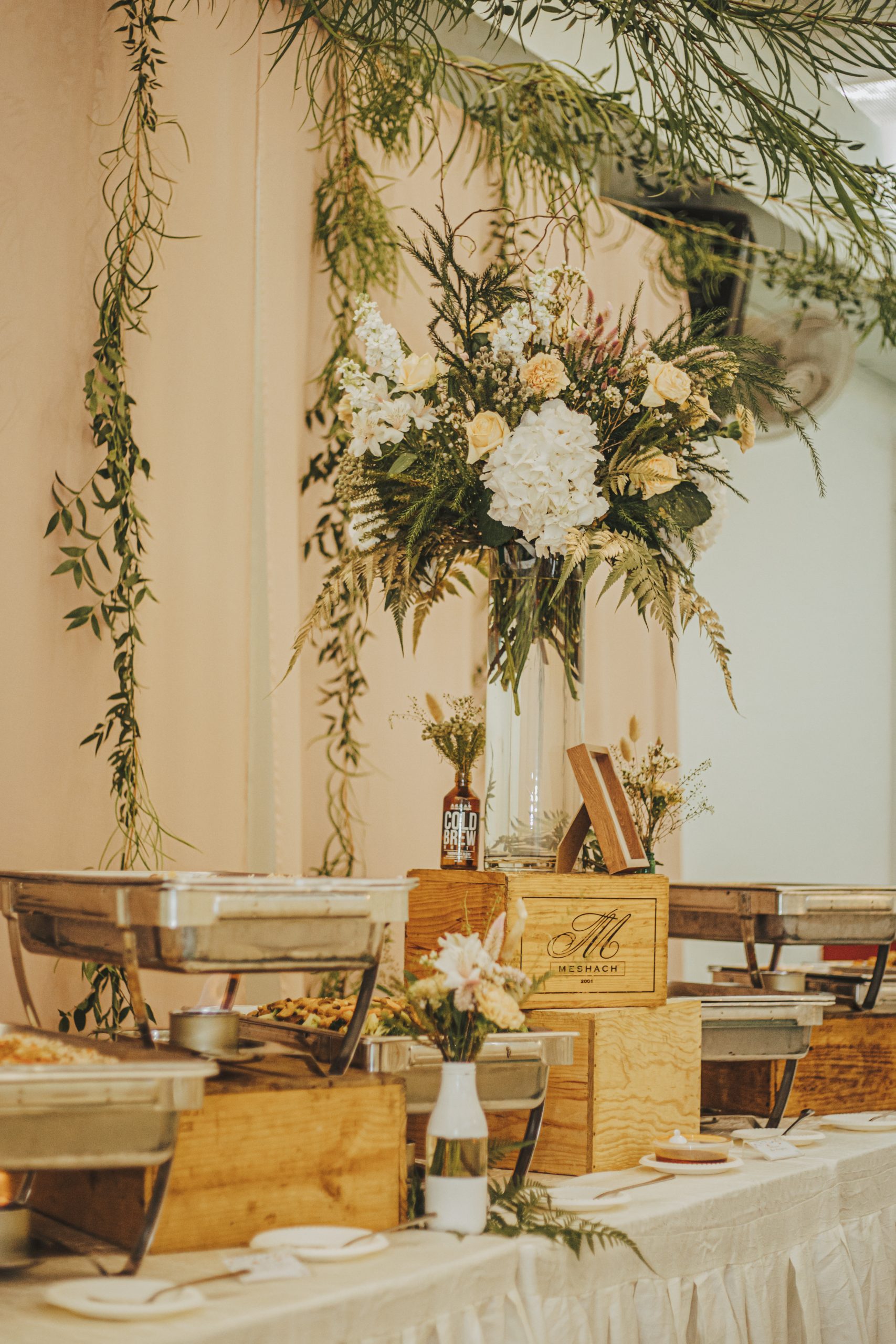 buffet style catering for wedding event