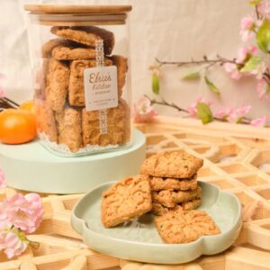 Hae Bee Hiam cookies in a bottle for Chinese New Year