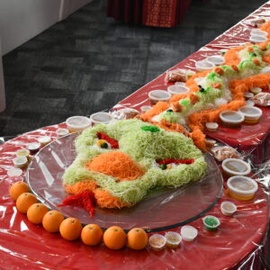 Prosperity Snake Yu Sheng platter for Chinese New Year celebrations
