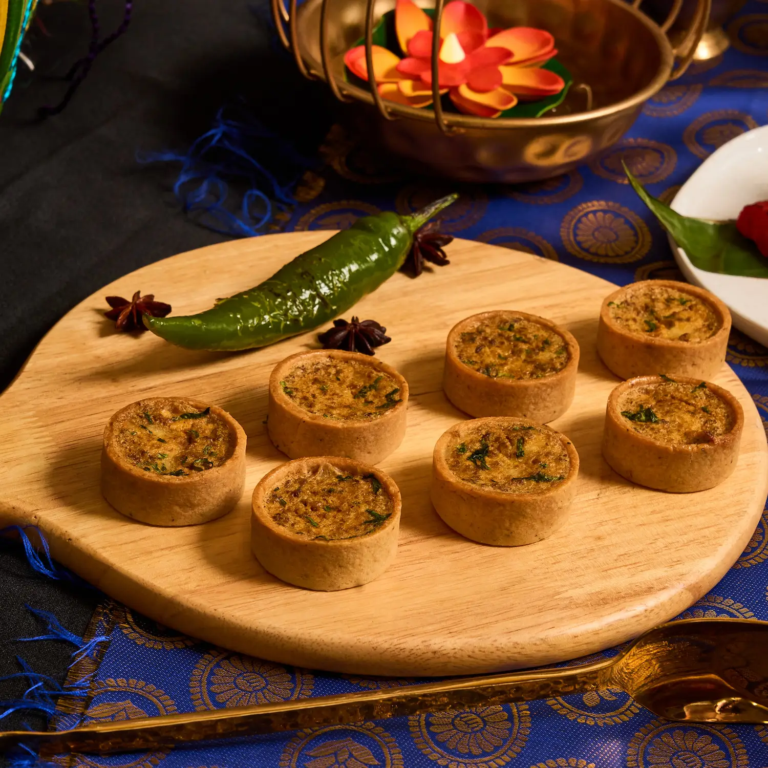Nonya Chicken Rendang Quiche