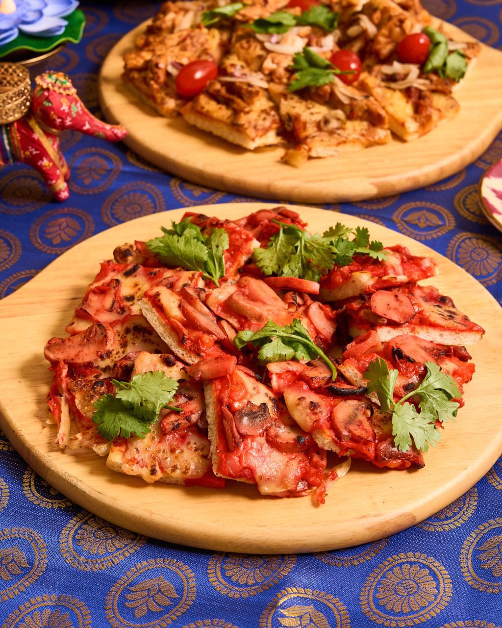 Tandoori Mushroom Pizza