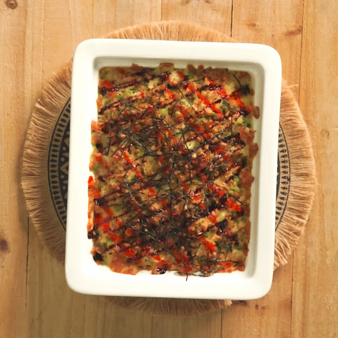 Chicken Rice Sushi Bake
